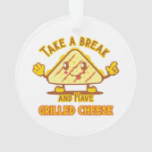 Prenez une pause et mangez du fromage grillé (dos)