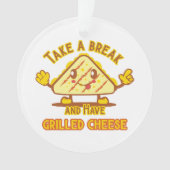 Prenez une pause et mangez du fromage grillé (devant)