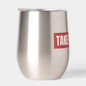 Prenez Une Pause Rouge Bloc Stemless Vin Tumbler (Droite)