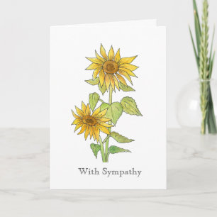 Prenez une profonde inspiration Sunflower Carte de