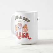 Prenez une tasse de joie : Noël Boire du café Mug (Devant gauche)