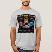 Prenez vos coups de pied. Route 66 t-shirts et cad (Devant)