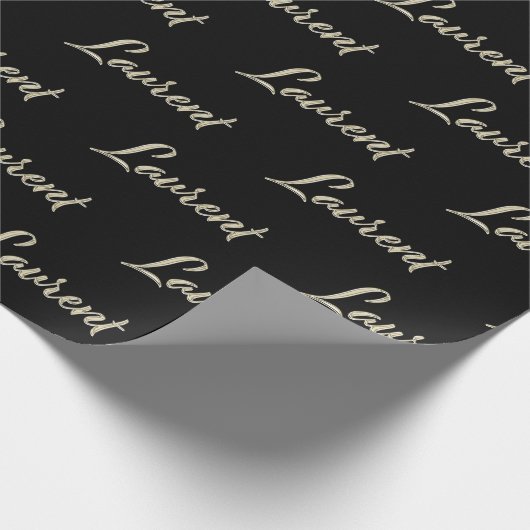 Prénom Nom du papier cadeau (Coin)