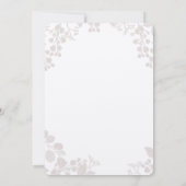 Prénoms Léger Mariage Frontière Invitations (Dos)