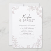 Prénoms Léger Mariage Frontière Invitations (Devant)