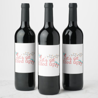 Prenons le étiquette de vin elfed