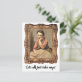 "Prenons tous juste une sieste" Carte postale amus (Debout devant)