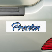Préon Nom bleu Autoaufkleber Sticker (En voiture)