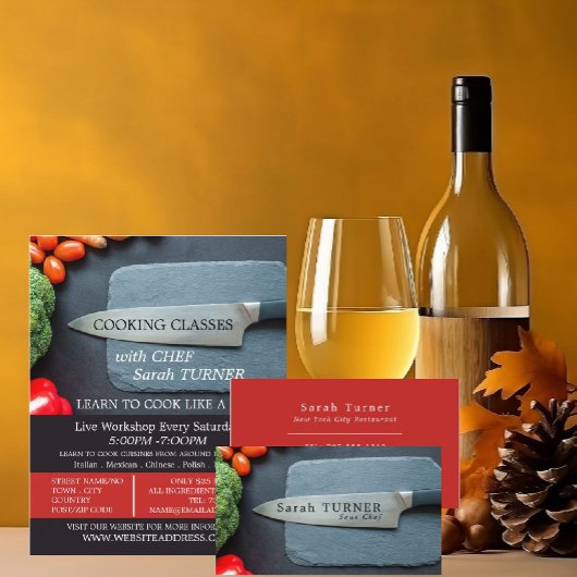 Prep Keuken & Mes, Chef, Koken Visitekaartje