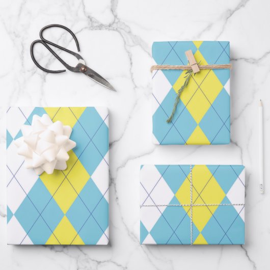 Prep School verwerpen Argyle Inpakpapier Vel (Voorkant)