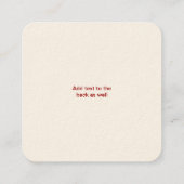  preparaten vierkante visitekaartje (Achterkant)