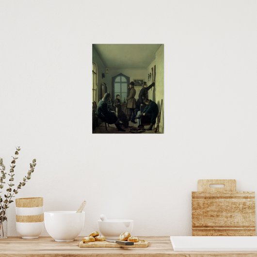 Preparaten voor jacht, 1836 poster (Keuken)
