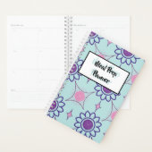 Préparation du repas | Planificateur motif géométr (Devant avec enveloppe)