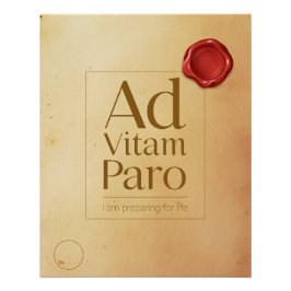 Preparation Motivational Quote - Latin Poster Art Perfect Poster