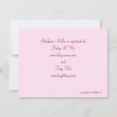 Préparer Un Bébé Invitation (Dos)