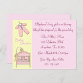 Préparer Un Bébé Invitation (Devant / Derrière)