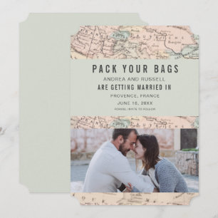 Préparez Vos Bagages Carte Europe Mariage de Desti