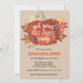 Préparez vos pantalons de graisse Invitation Thank (Devant)