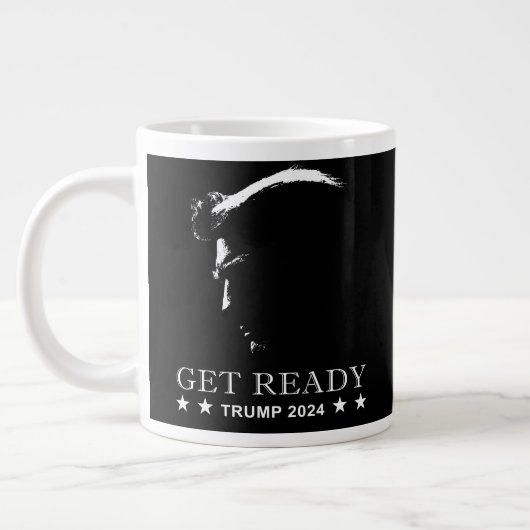 Préparez-vous : USA Donald Trump 2024 Mug de café (Gauche)