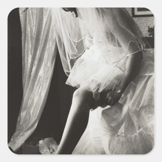 <Preparing>van Kim Koza Vierkante Sticker (Voorkant)