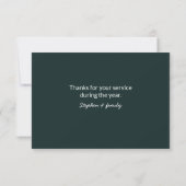 Préposé, Facteur, UPS, FedEx, Carte de pourboire (Dos)