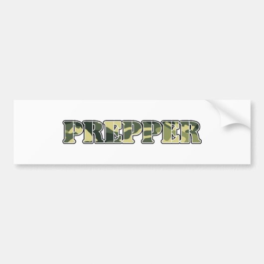 Prepper Bumpersticker (Voorkant)