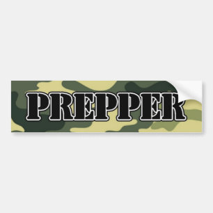 Prepper Camo Bumpersticker
