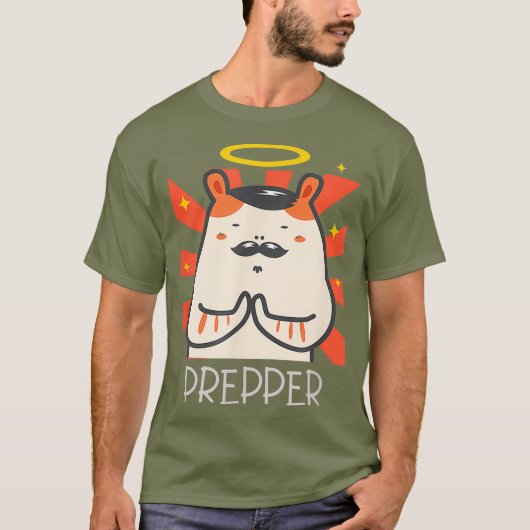 Prepper Hamster koopt virus T-shirt (Voorkant)