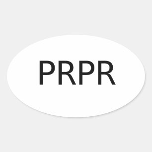PREPPER-sticker Ovale Sticker