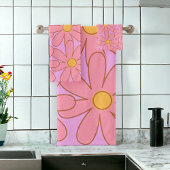 Preppie Hippie rose violet Motif de fleurs