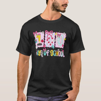 Preppy 100 dagen school Coquette strik meisje vrou T-shirt
