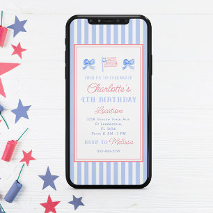 Preppy 4 juli Feest Kaart