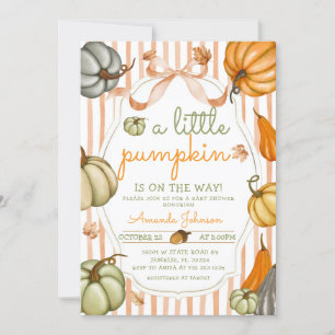 Preppy A Little Pumpkin is onderweg naar het Baby Kaart