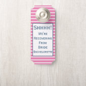 Preppy Affichette de porte Pour Bachelorette Party (Sur le bouton)