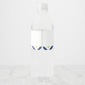 Preppy Alligator Baby Boy Water Bottle Étiquette (Dos)
