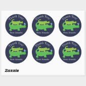 Preppy Alligator Custom Favor Sticker (Vel)