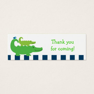 Preppy Alligator Goodie Bag Tags cadeaux