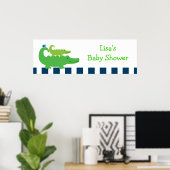 Preppy Alligator Specialized Banner Sign Poster (Thuiskantoor)