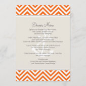 Preppy Anker van de Streep van de Chevron Moderne Menu (Achterkant)