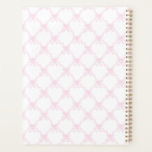 Préppy Aquarelle Bows Trellis Monogramme (Dos)