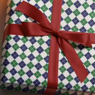 Preppy Argyle Cadeaupapier