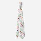 Preppy Atomic Age geruite stropdas (Achterkant)