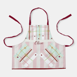 Preppy Atomic Age Kids Apron Schort