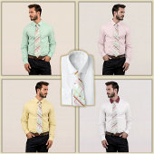 Preppy Atomic Age Plaid Necktie Stropdas