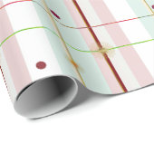 Preppy Atomic Age Wrapping Paper Cadeaupapier (Rol Hoek)