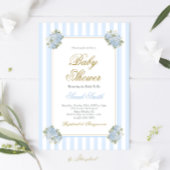 Preppy Baby shower Boy Invitation Kaart