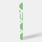 Preppy Bamboe Trellis Patroon Appel Groen en Roze Case-Mate iPhone Case (Achterkant / Links)