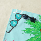 Préppy Beach Bikini Serviette Palm Tree Beach Serv (En situation)