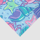 Preppy Beach Shell Crab Tissuepapier (Detail)