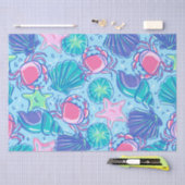 Preppy Beach Shell Crab Tissuepapier (Craft)